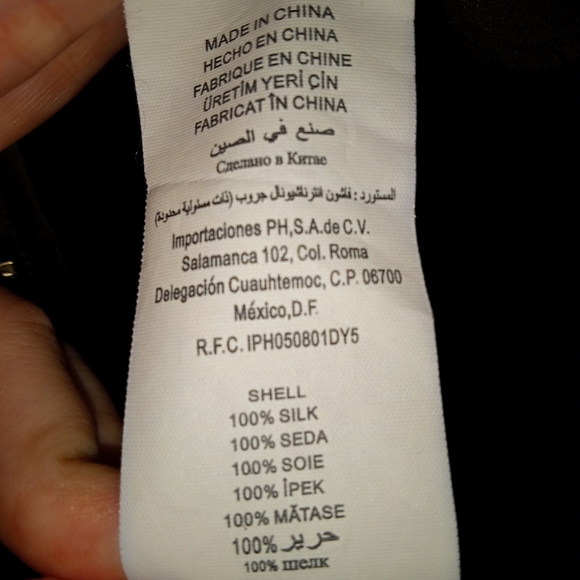 Bebe olive silk top - Picture 6 of 7